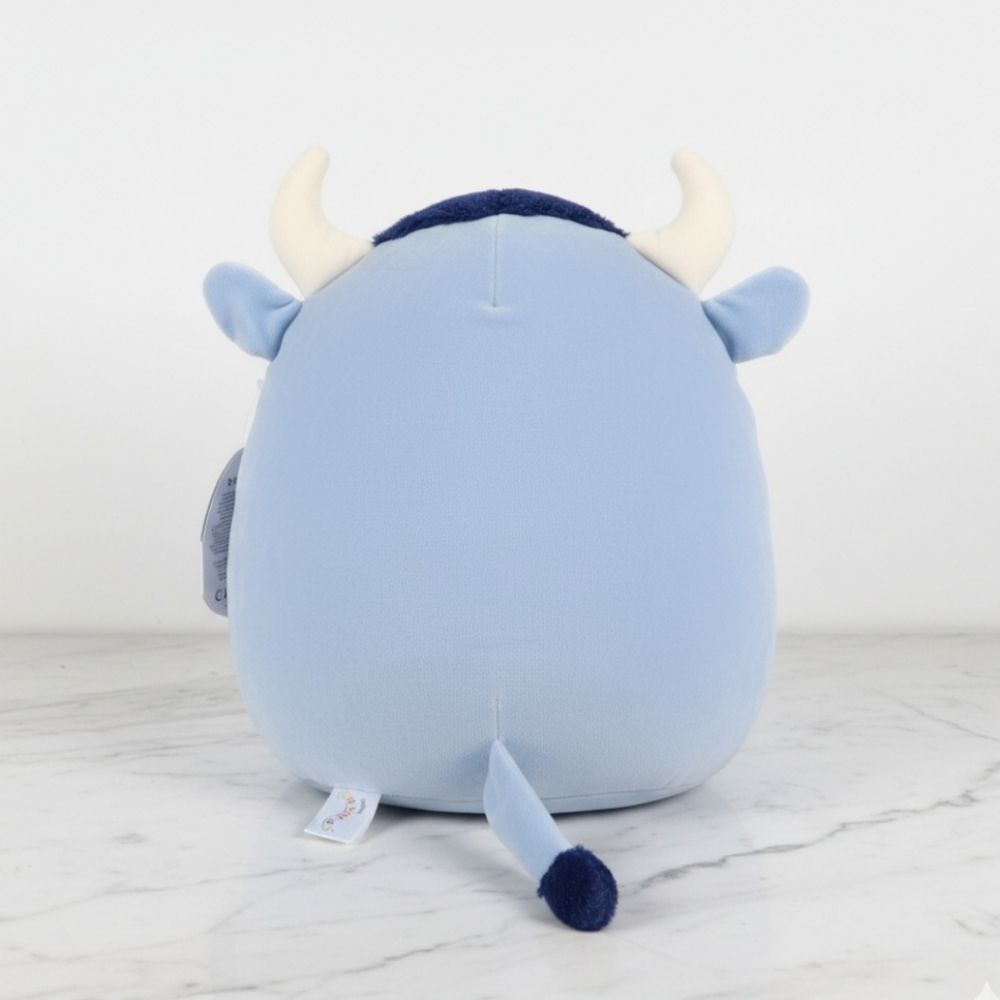 NEW 12" Squishmallow Toro the Blue Yak with Horns & Fluffy Belly - Picture 2 of 5